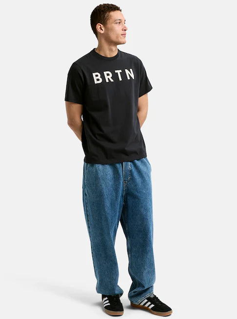 Load image into Gallery viewer, Burton Unisex BRTN Short Sleeve T-Shirt True Black 203751CA04
