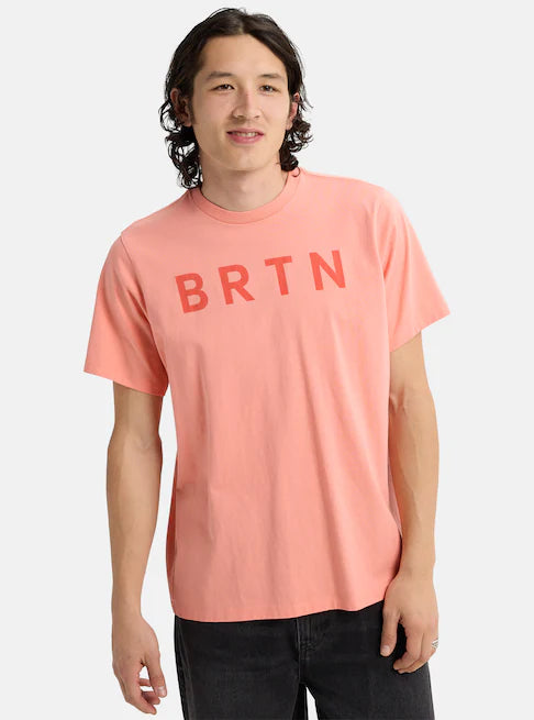 Load image into Gallery viewer, Burton Unisex BRTN Short Sleeve T-Shirt Sunrise Coral 203751CEYV
