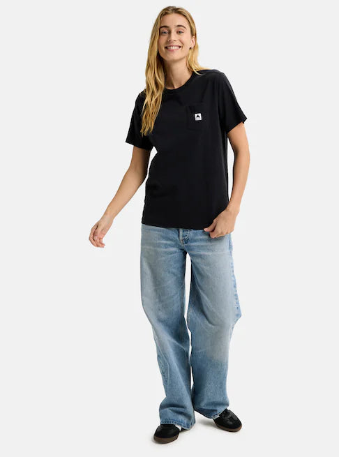 Load image into Gallery viewer, Burton Unisex Colfax Short Sleeve T-Shirt True Black 203851AA04
