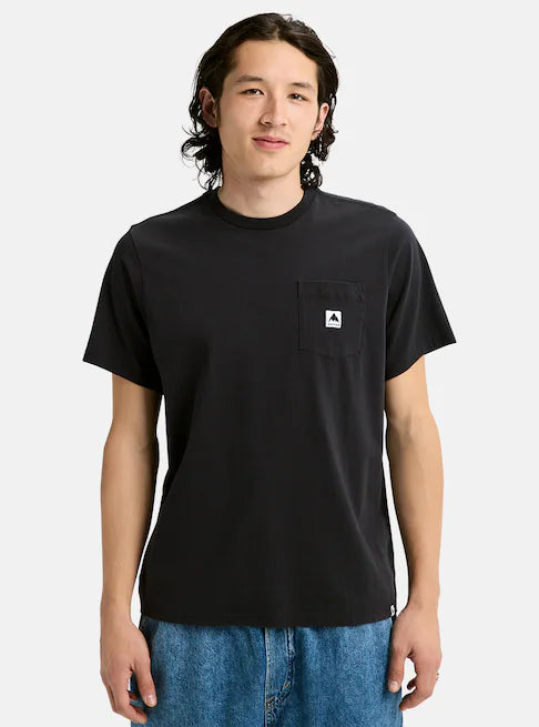Load image into Gallery viewer, Burton Unisex Colfax Short Sleeve T-Shirt True Black 203851AA04

