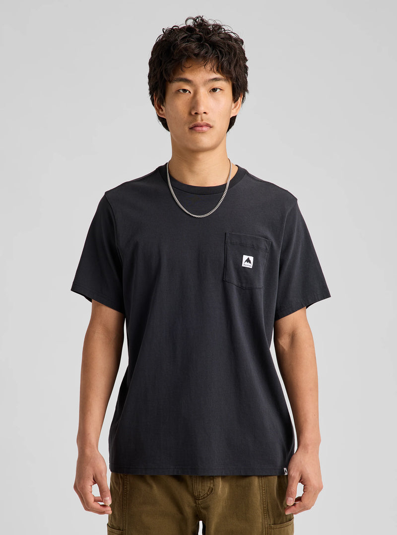 Load image into Gallery viewer, Burton Men's Colfax Short Sleeve T-Shirt True Black 203851AA04
