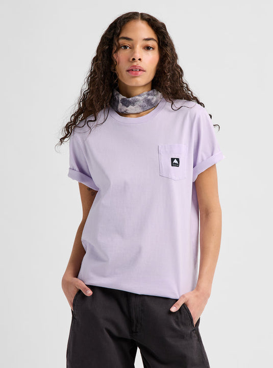 Burton Unisex Colfax Short Sleeve T-Shirt Moondust Purple 203851AE9G