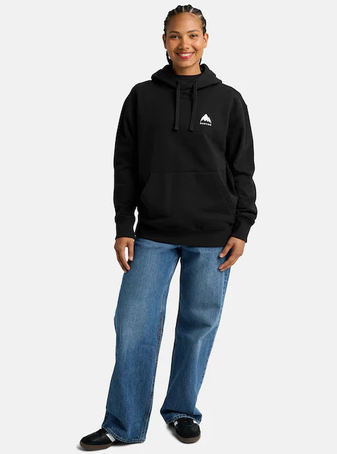 Load image into Gallery viewer, Burton Unisex Mountain Pullover Hoodie True Black 203891BA04
