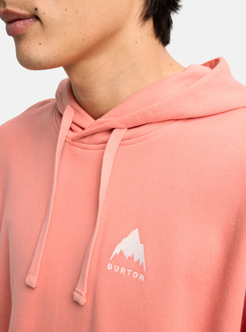 Load image into Gallery viewer, Burton Unisex Mountain Pullover Hoodie Sunrise Coral 203891BEYV
