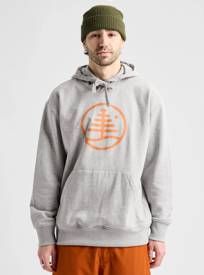 Load image into Gallery viewer, Burton Unisex Family Tree Pullover Hoodie Gray Heather 2039016A38RG0
