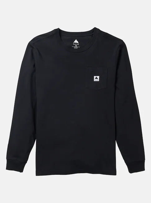 Burton Unisex Colfax Long Sleeve T-Shirt True Black 2039318A04