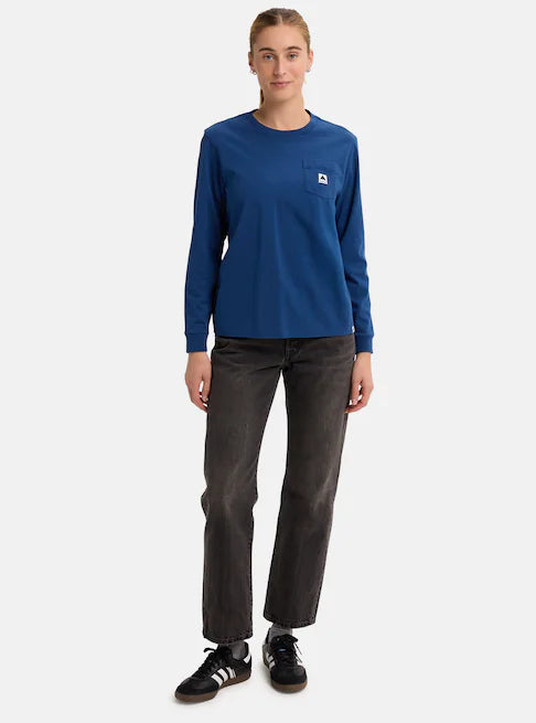 Burton Unisex Colfax Long Sleeve T-Shirt Nightfall 2039318ABG