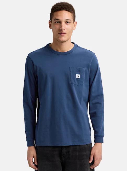 Load image into Gallery viewer, Burton Unisex Colfax Long Sleeve T-Shirt Nightfall 2039318ABG
