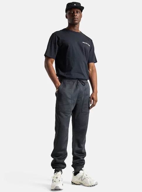 Load image into Gallery viewer, Burton Men&#39;s Oak Fleece Pants True Black Heather 2059410900
