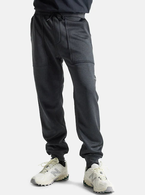 Load image into Gallery viewer, Burton Men&#39;s Oak Fleece Pants True Black Heather 2059410900
