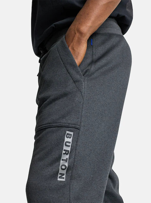 Load image into Gallery viewer, Burton Men&#39;s Oak Fleece Pants True Black Heather 2059410900
