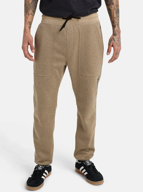Burton Men's Oak Fleece Pants Summit Taupe Heather 2059419EYR