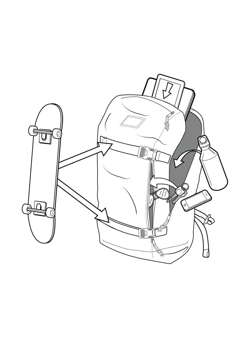 Load image into Gallery viewer, Burton's Unisex Kilo 2.0 27L Backpack Moondust Purple 2134316E9G
