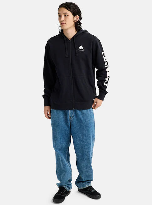 Burton Unisex Elite Full-Zip Hoodie True Black 2138117A04