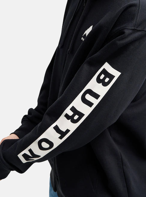 Load image into Gallery viewer, Burton Unisex Elite Full-Zip Hoodie True Black 2138117A04
