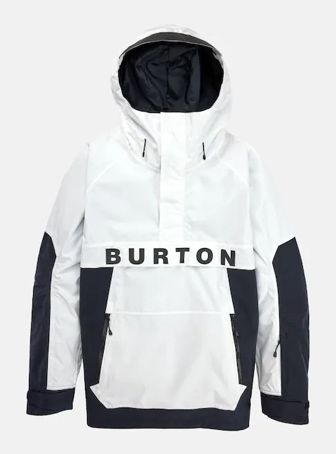 Load image into Gallery viewer, Burton Frostner 2L Anorak Stout White/True Black 21470102101
