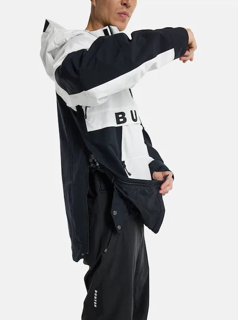 Load image into Gallery viewer, Burton Frostner 2L Anorak Stout White/True Black 21470102101
