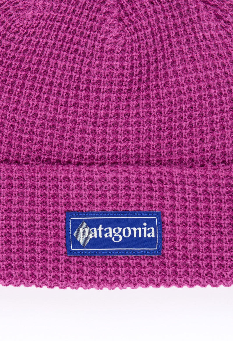 Load image into Gallery viewer, Patagonia Unisex Snowdrifter Beanie Hut Tripper Label/Amaranth Pink 33385-HLBA
