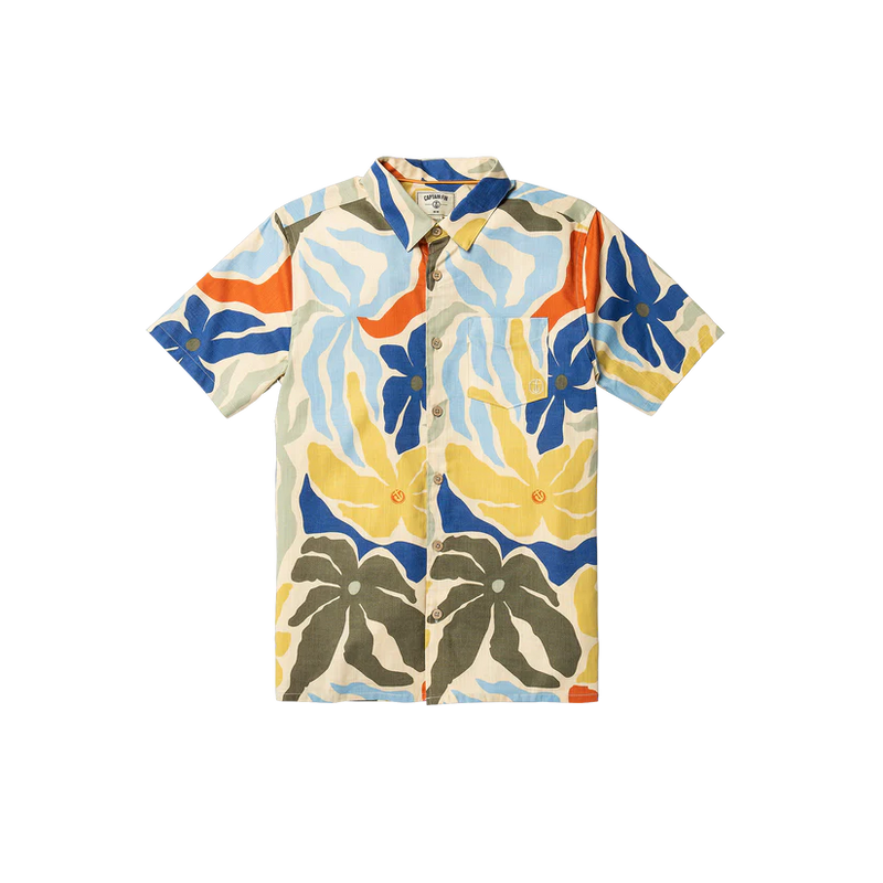 Load image into Gallery viewer, Captain Fin Men&#39;s Palm Wrap Shirt Sand 21A0412400_SAN
