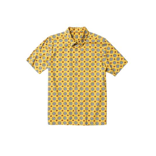 Captain Fin Men's Paisley Pusher Shirt Mineral Yellow 21A0412401_MYL