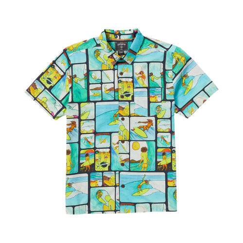 Captain Fin Men's Andy Davis Woven Short Sleeve Shirt Multi 21A0412502_MLT