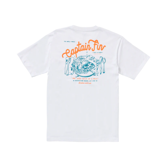 Captain Fin Men's One Good Catch Short Sleeve T-Shirt White 21A3512501-WHT