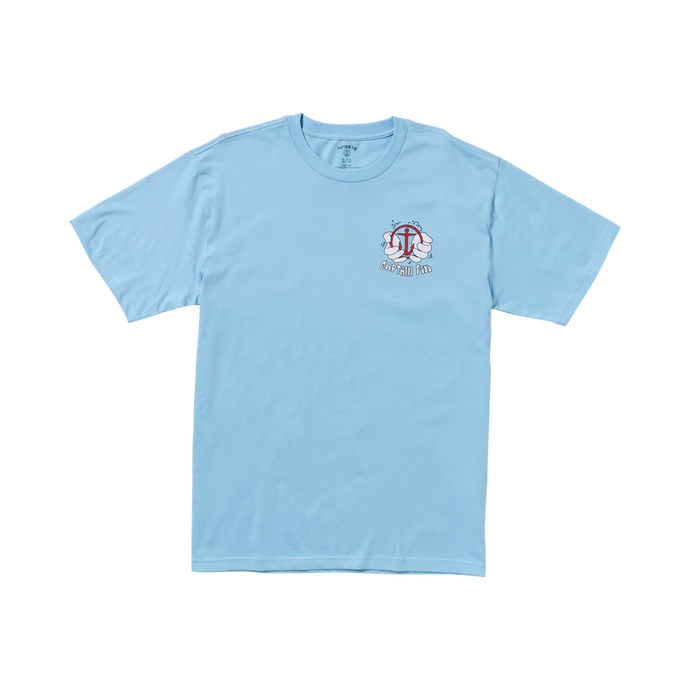 Captain Fin Men's Be Cool Short Sleeve T-Shirt Coastal Blue 21A3512504-CBL