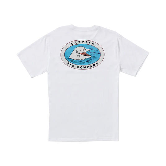 Captain Fin Men's Fin Approved Short Sleeve T-Shirt White 21A3512507-WHT