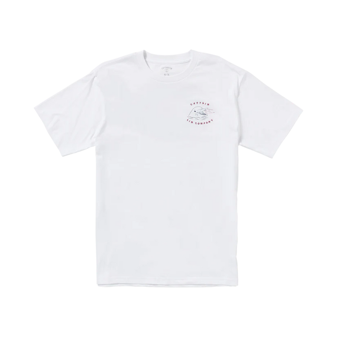 Captain Fin Men's Fin Approved Short Sleeve T-Shirt White 21A3512507-WHT