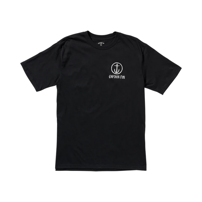 Captain Fin Men's Core Captain Short Sleeve T-Shirt Black 21A4312511-BLK