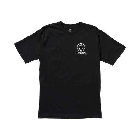 Captain Fin Men's Core Captain Short Sleeve T-Shirt Black 21A4312511-BLK