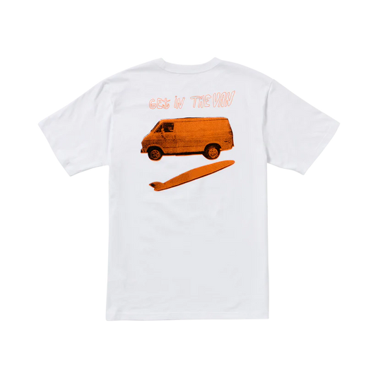 Captain Fin Men's In The Van Short Sleeve T-Shirt White 21A3512512-WHT