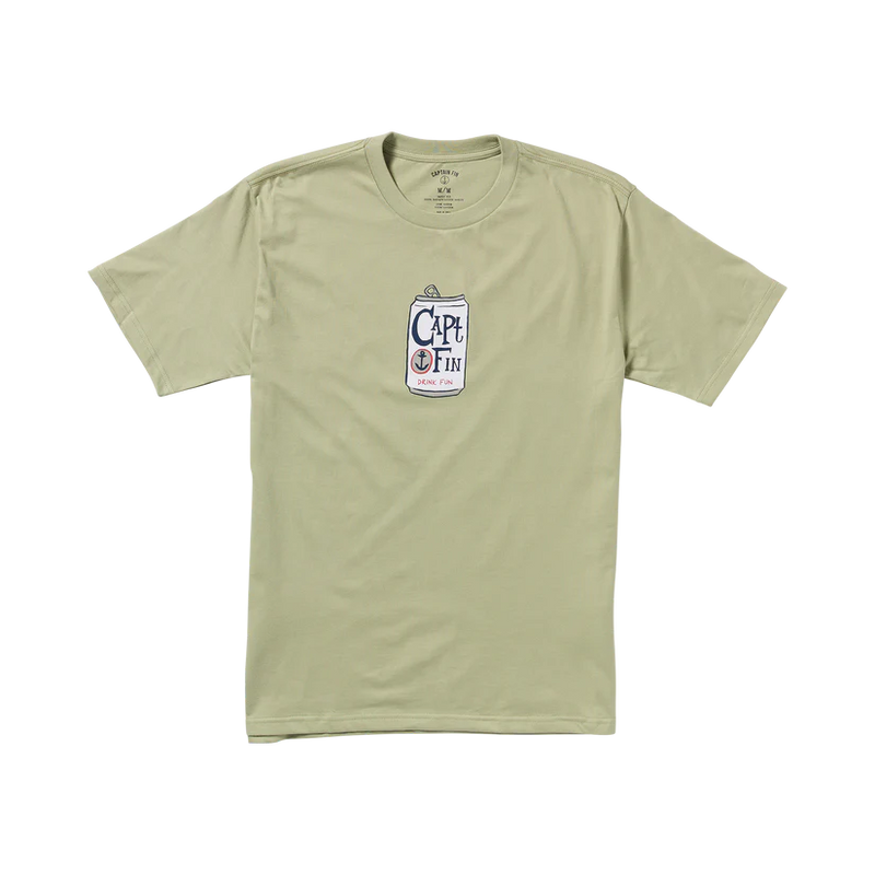 Load image into Gallery viewer, Captain Fin Men&#39;s Captain Fun 120Z Short Sleeve T-shirt Light Army 21A3512513_LAR
