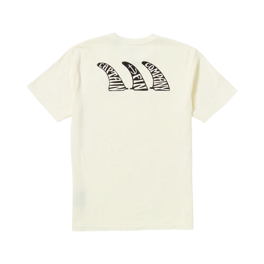Captain Fin Men's Fin Club Short Sleeve T-Shirt Vintage White 21A4312504-VWH