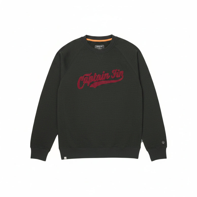 Load image into Gallery viewer, Captain Fin Men's Day Skipper Crew Sweatshirt Black Heather 21A4632400-BKH
