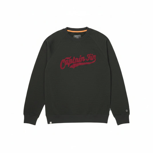 Captain Fin Men's Day Skipper Crew Sweatshirt Black Heather 21A4632400-BKH