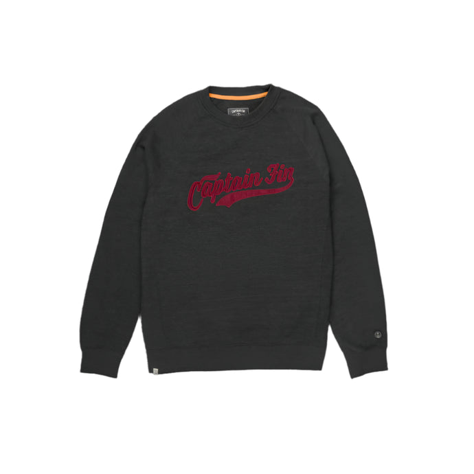Captain Fin Men's Day Skipper Crew Sweatshirt Black Heather 21A4632400-BKH