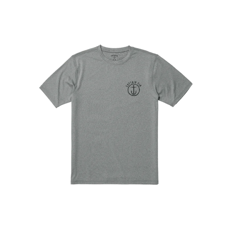 Load image into Gallery viewer, Captain Fin Men&#39;s Son Brilla Short Sleeve Surf T-Shirt Heather Grey 21A9132300_HGR
