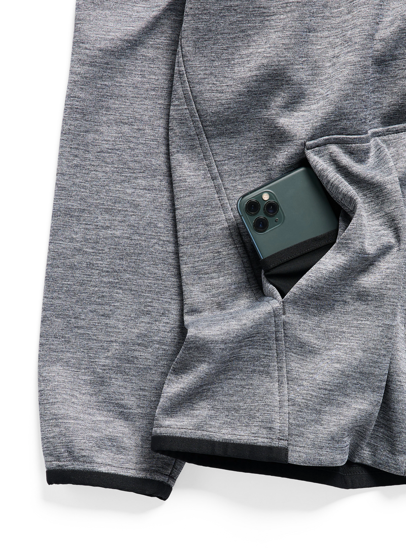 Load image into Gallery viewer, Burton Men's Crown Weatherproof Full-Zip Fleece True Black Heather 2202316A30
