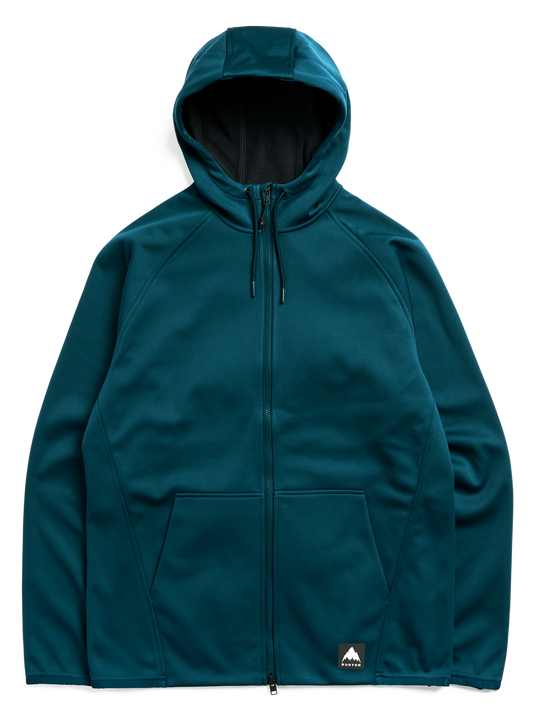 Burton Men's Crown Weatherproof Full-Zip Fleece Atlantic Teal 2202316E9K