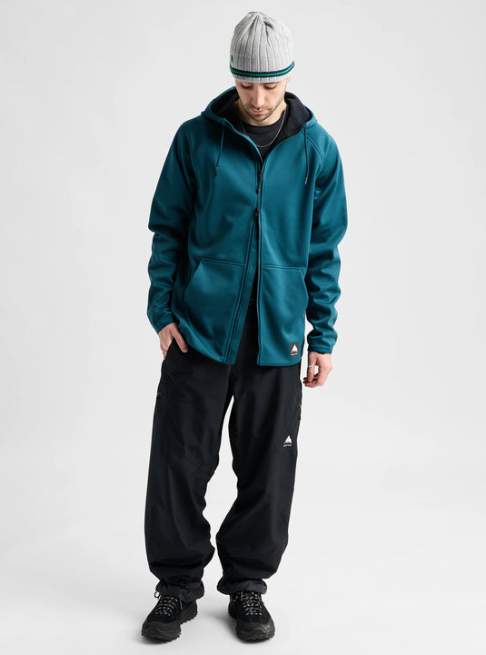 Burton Men's Crown Weatherproof Full-Zip Fleece Atlantic Teal 2202316E9K