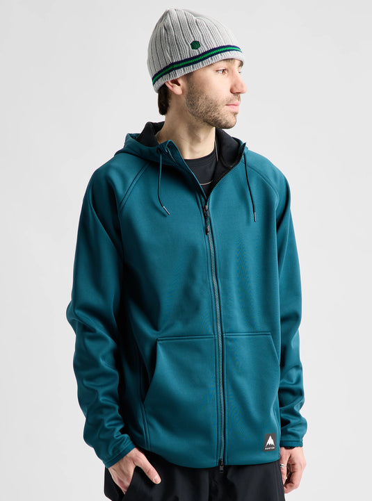 Burton Men's Crown Weatherproof Full-Zip Fleece Atlantic Teal 2202316E9K