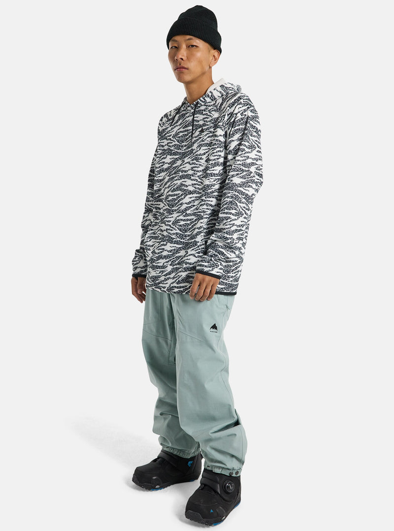 Load image into Gallery viewer, Burton Men&#39;s Crown Weatherproof Pullover Fleece Zebra Camo 22024106967
