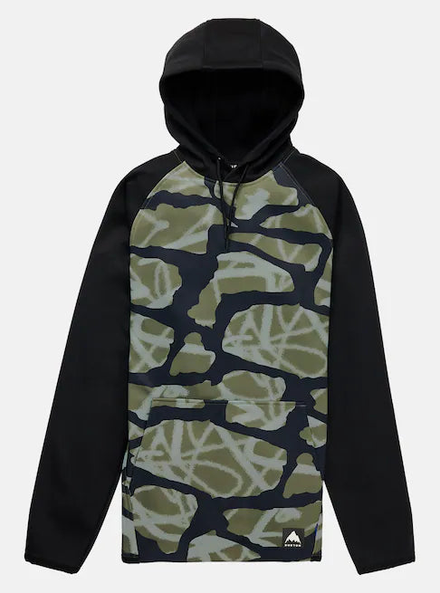 Burton Men's Crown Weatherproof Fleece Pullover Graffiti Camo/True Black 2202417EWO