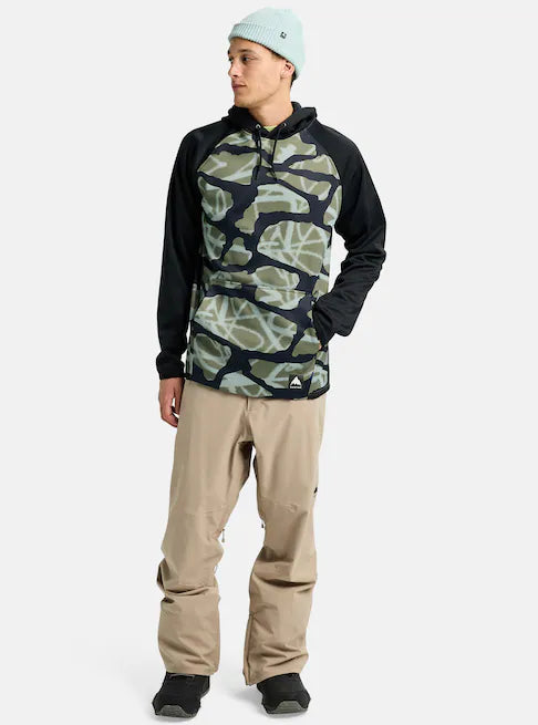 Burton Men's Crown Weatherproof Fleece Pullover Graffiti Camo/True Black 2202417EWO