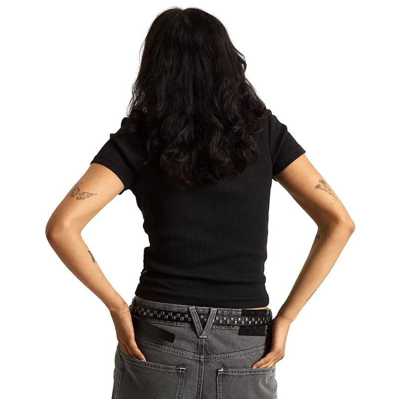 Load image into Gallery viewer, Vans Women's Cameron T-Shirt Black VN000RD1BLK
