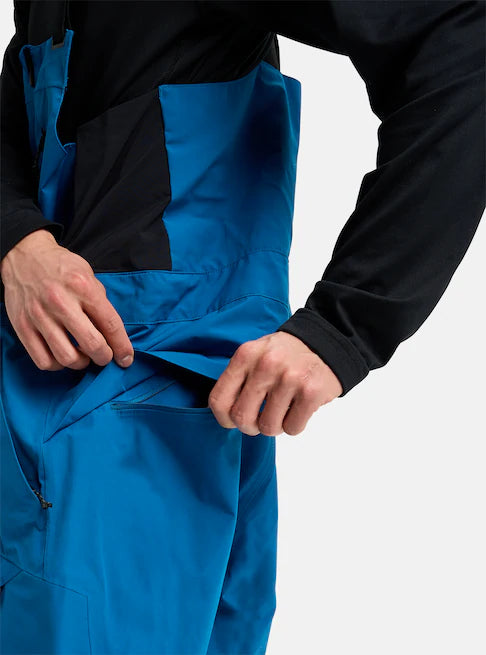 Load image into Gallery viewer, Burton Men&#39;s [ak]® Cyclic GORE-TEX 2L Bib Pants Blue Teal 2206014EVVRG
