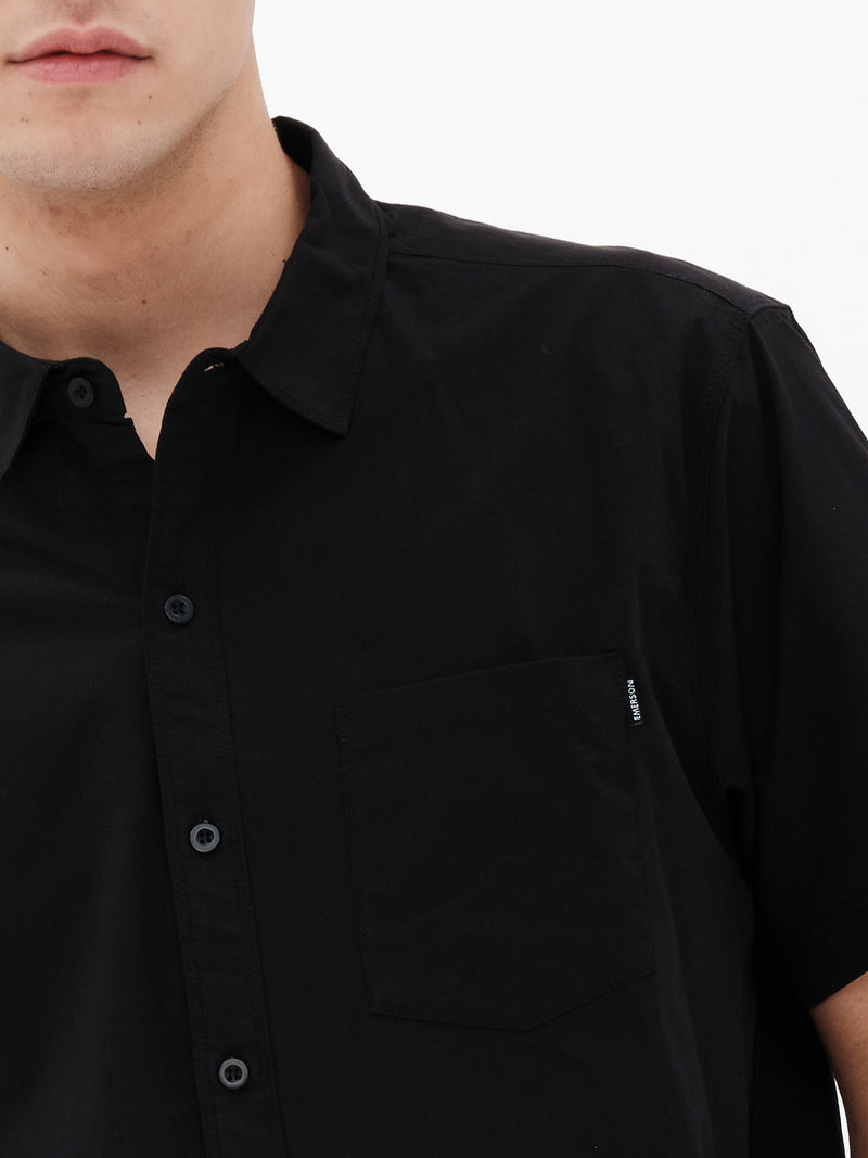 Load image into Gallery viewer, Emerson Men's Short Sleeve Shirt Black 261.EM61.12A-Black
