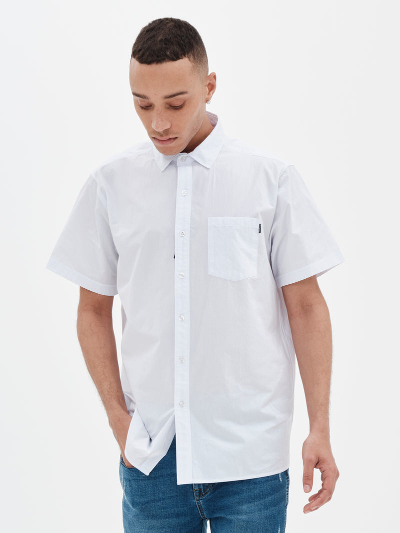 Load image into Gallery viewer, Emerson Men's Short Sleeve Shirt White 261.EM61.12A-White
