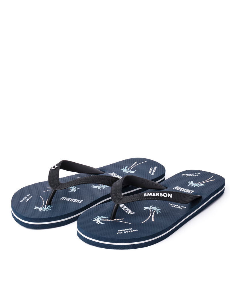 Load image into Gallery viewer, Emerson Men's Tahiti Flip Flops D.Navy Blue/Black 221.EM95.13-Pr283-D-Navy-Blue-Black
